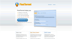 Desktop Screenshot of finaltorrent.com